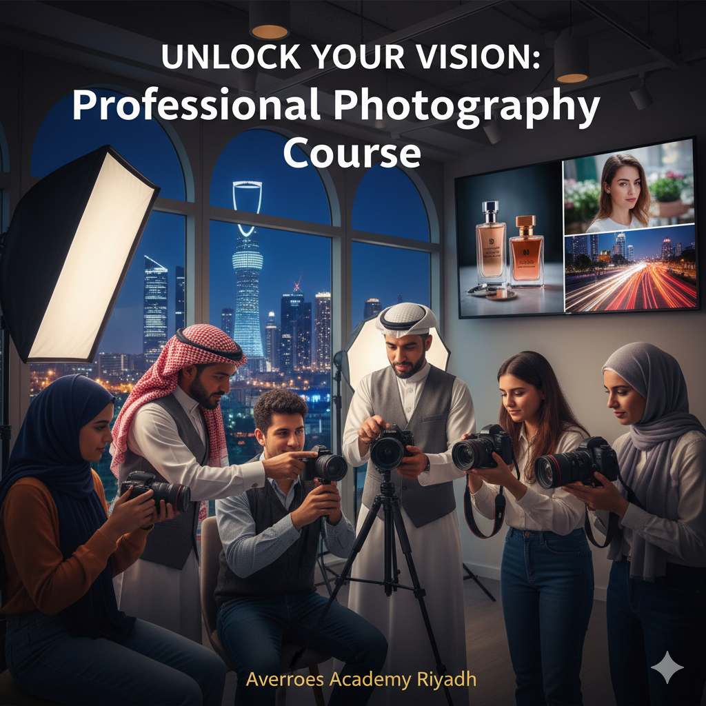 Unlock Your Vision: The Premier Professional Photography Course in Riyadh at Averroes Academy